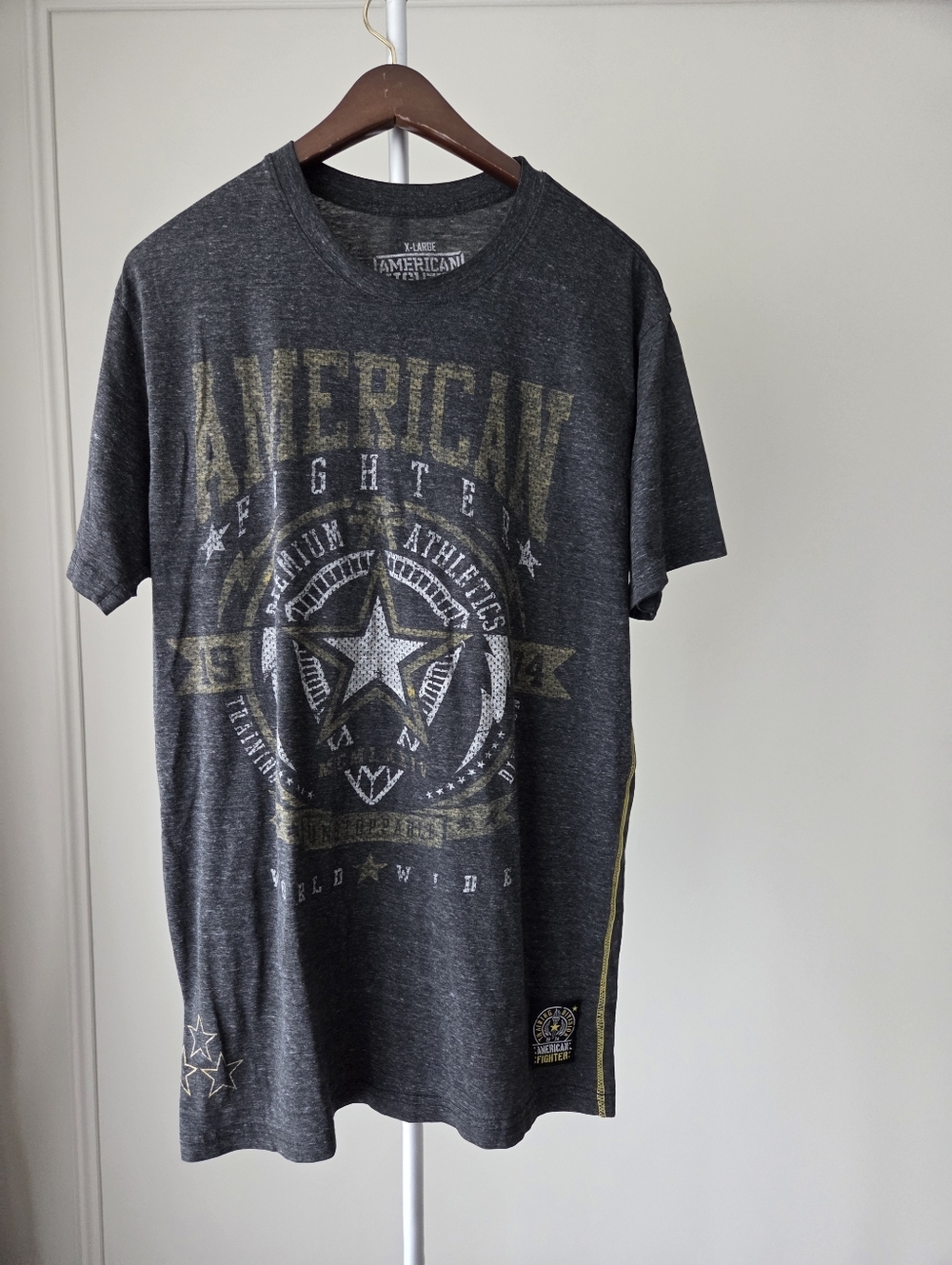 American Fighter Men's Charcoal Graphic Tee Sz.XL